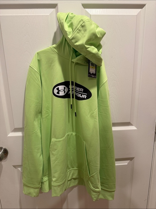 Under Armour Other - Under Armour Men’s Neon Lime Green Crewneck Hoodie with Logo